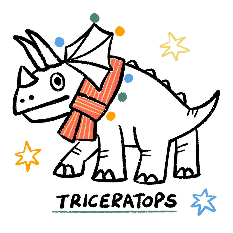 Merry Dino Triceratops