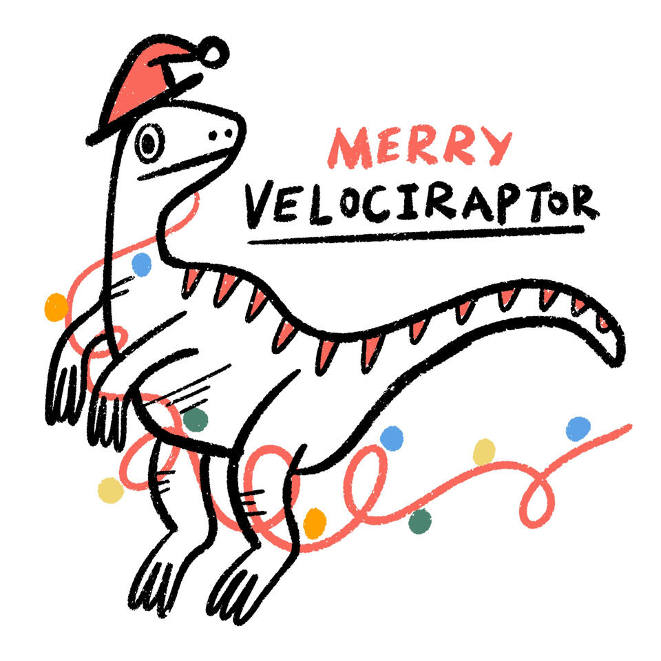 Merry Dino Velociraptor