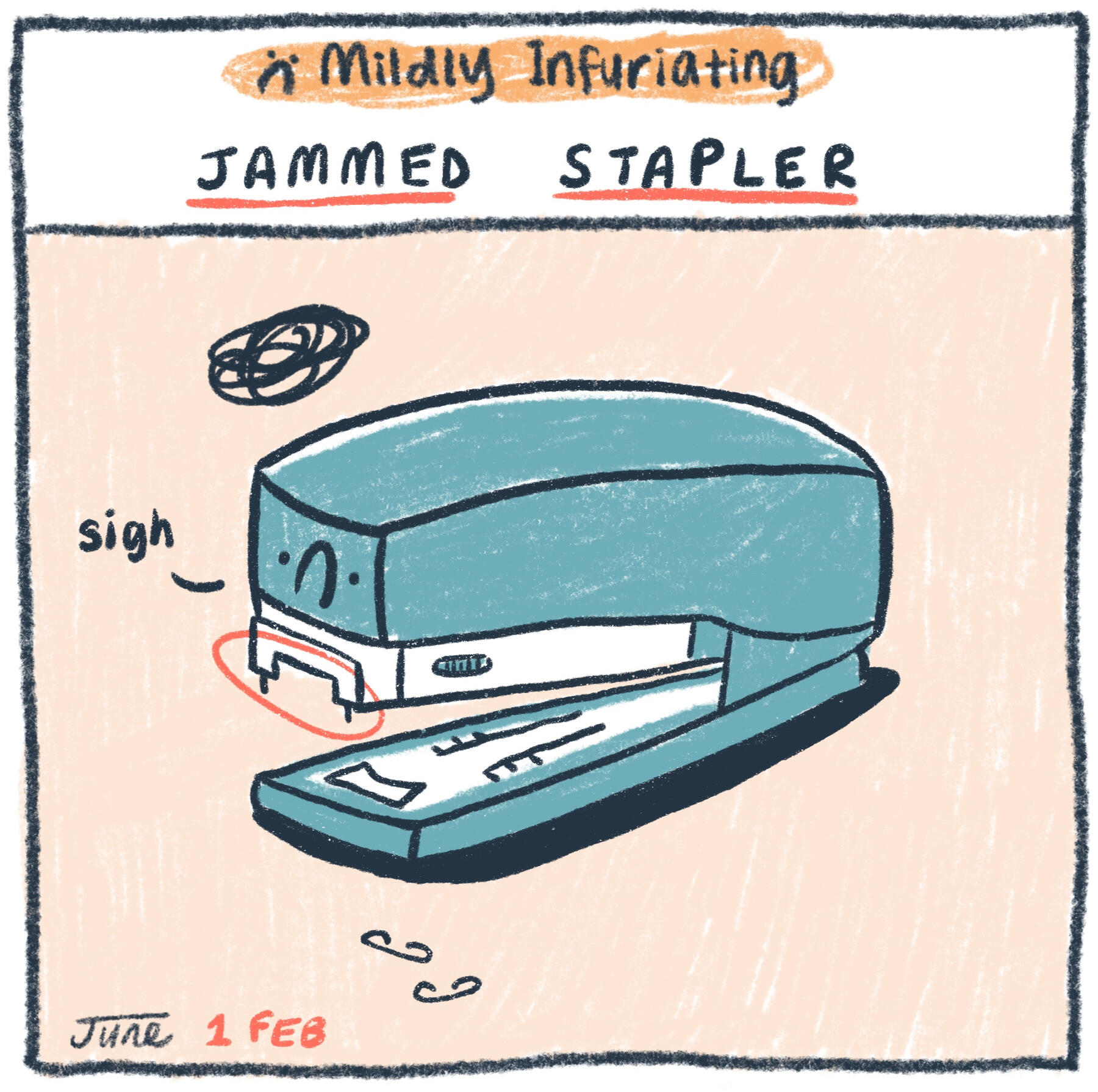 Jammed Stapler