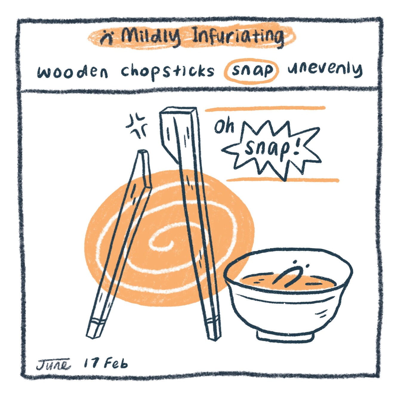 Oh snap chopstick
