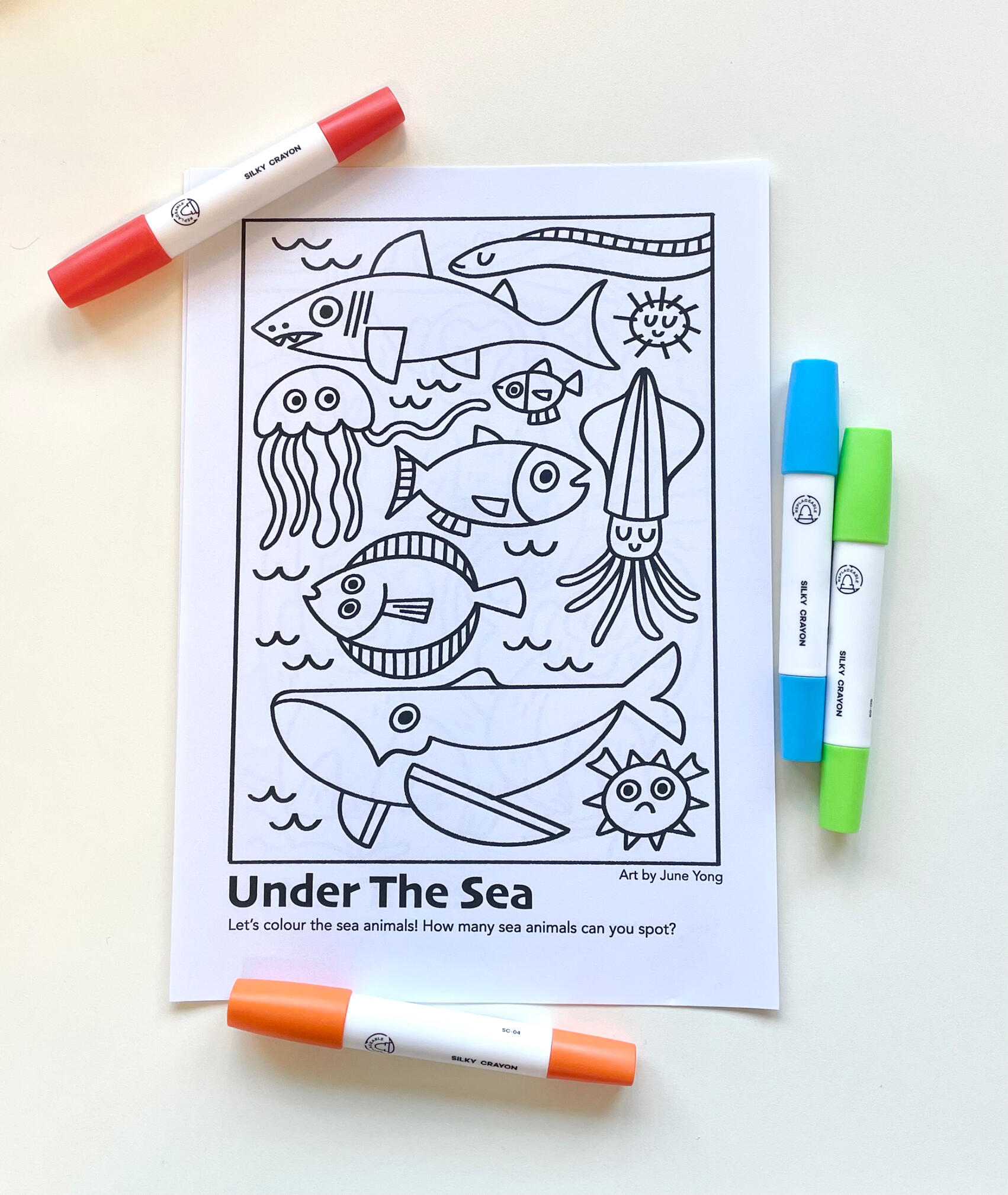 Under the Sea Colouring Page