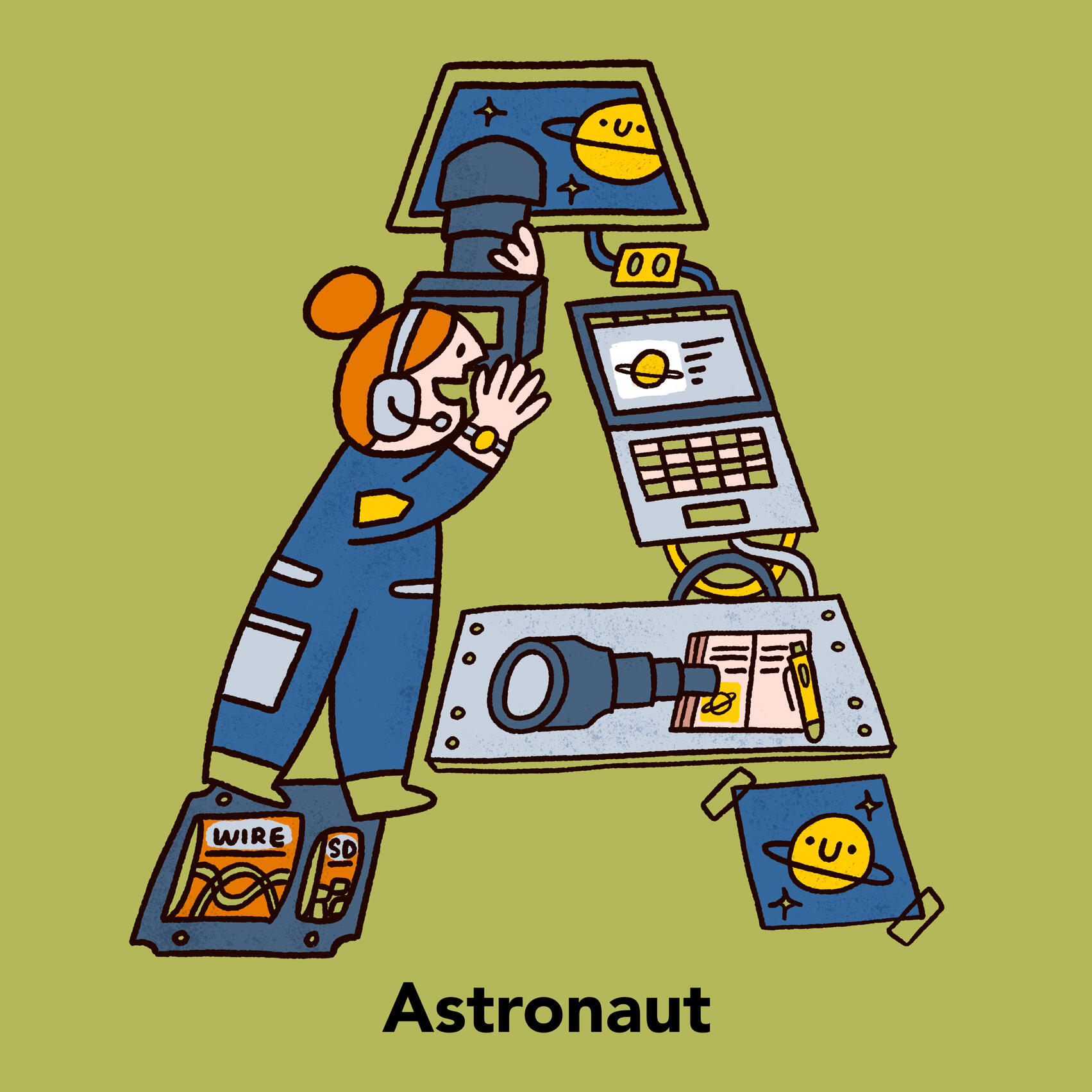 A is for Astronaut Space Alphabet Series. A is for Astronaut.