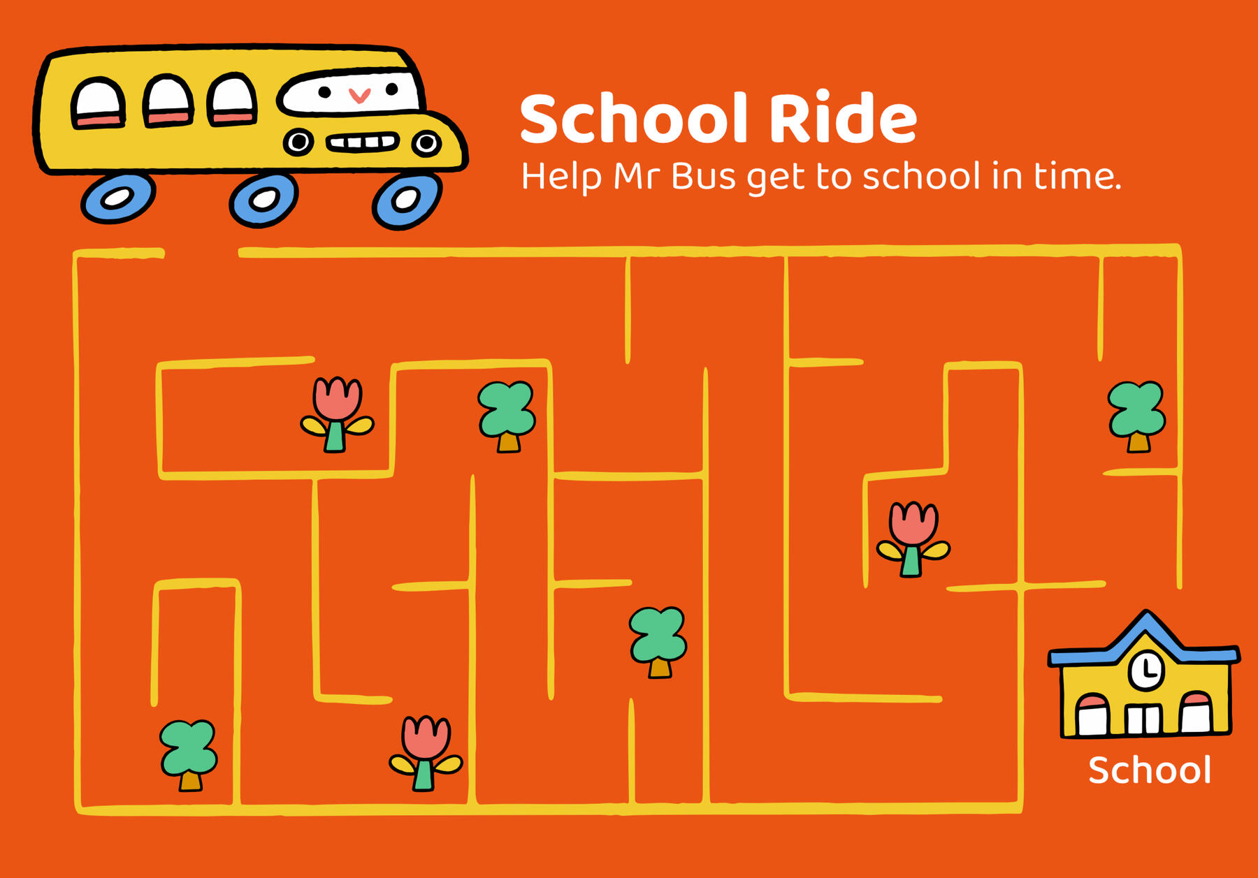 School Ride Maze