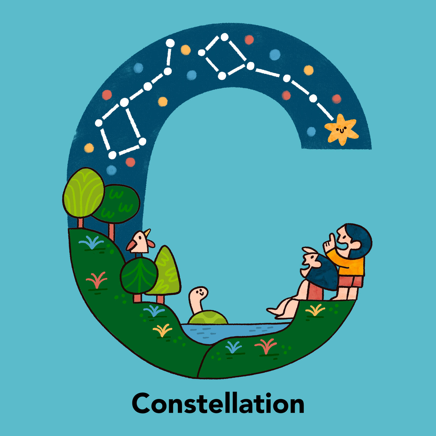 C is for Constellation Space Alphabet Series. C is for Constellation.