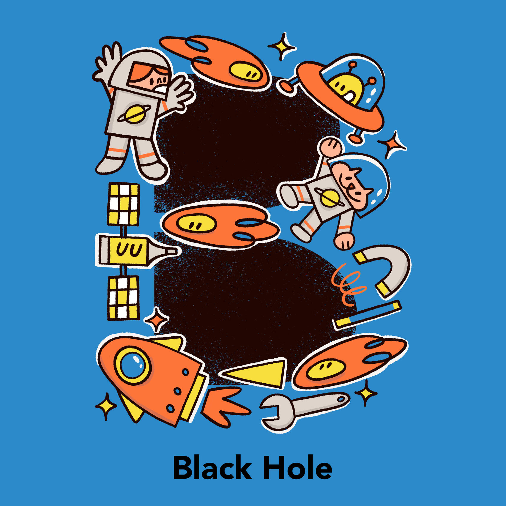 B is for Black Hole Space Alphabet Series. B is for Black Hole.