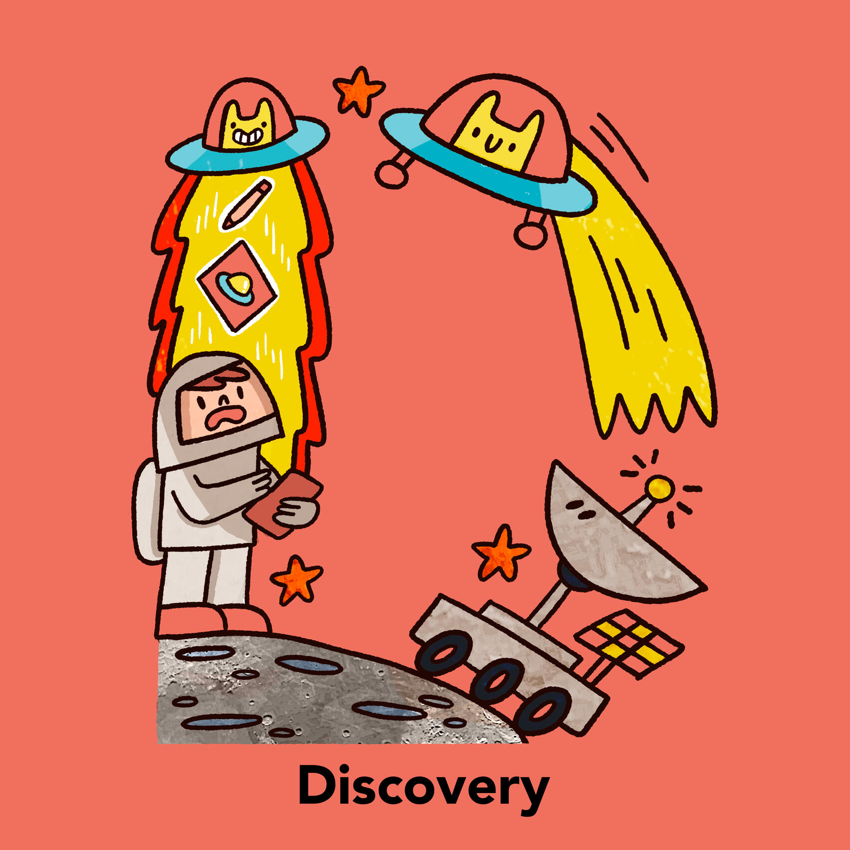 D is for Discovery Space Alphabet Series. D is for Discovery.