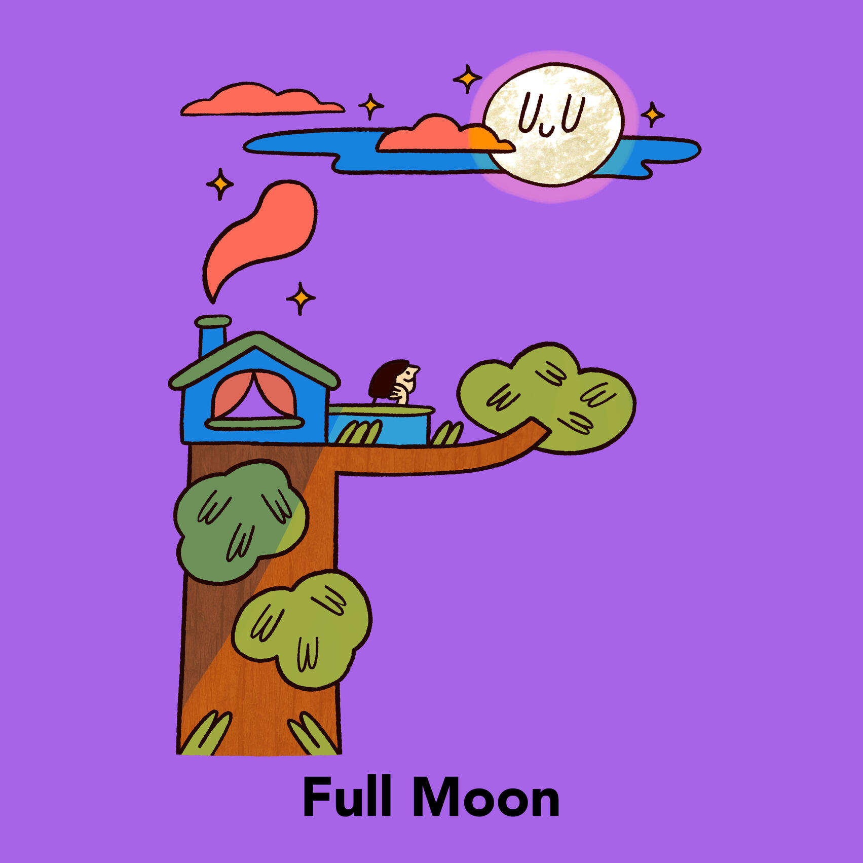 F is for Full Moon Space Alphabet Series. F is for Full Moon.