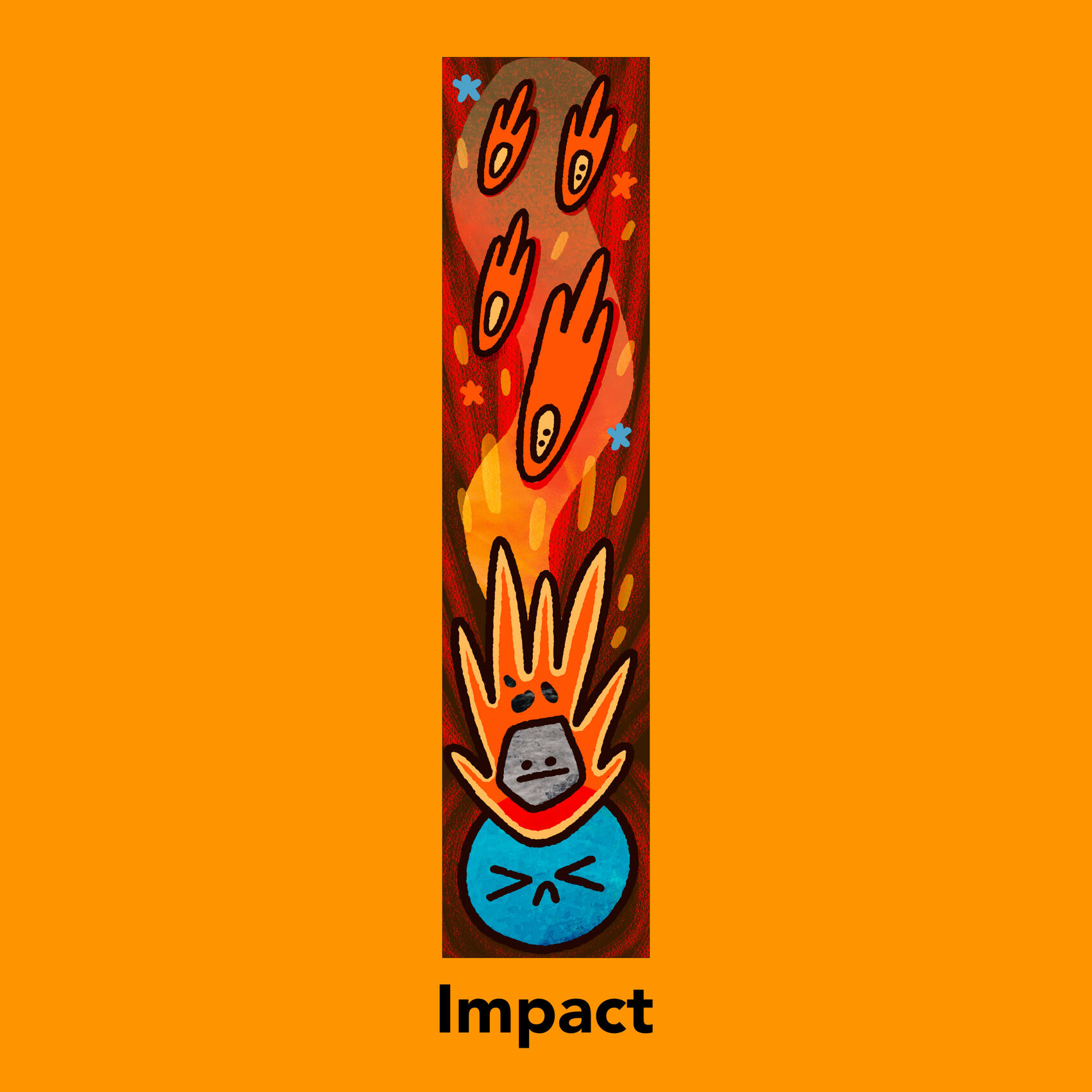 I is for Impact Space Alphabet Series. I is for Impact.